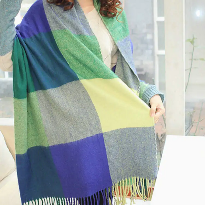 Écharpe en cachemire pour femme douce et chaude automne-hiver élégante