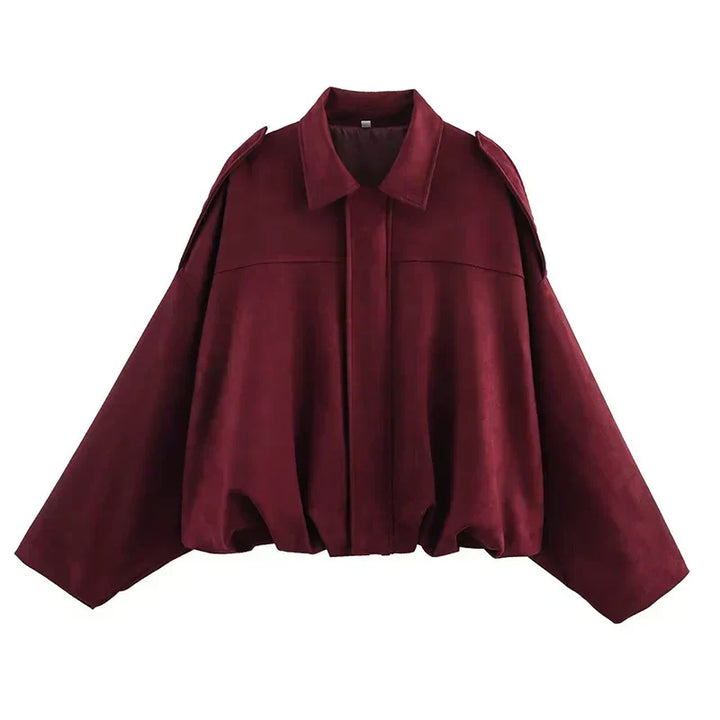 Blouson bomber femme oversize de mi-saison pour l’automne
