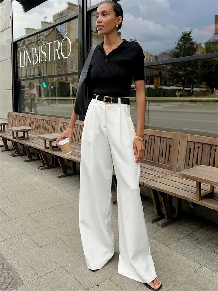 Olivia | Eleganckie białe spodnie chino na ponadczasowy look