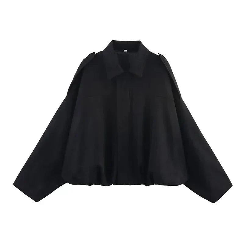 Blouson bomber femme oversize de mi-saison pour l’automne