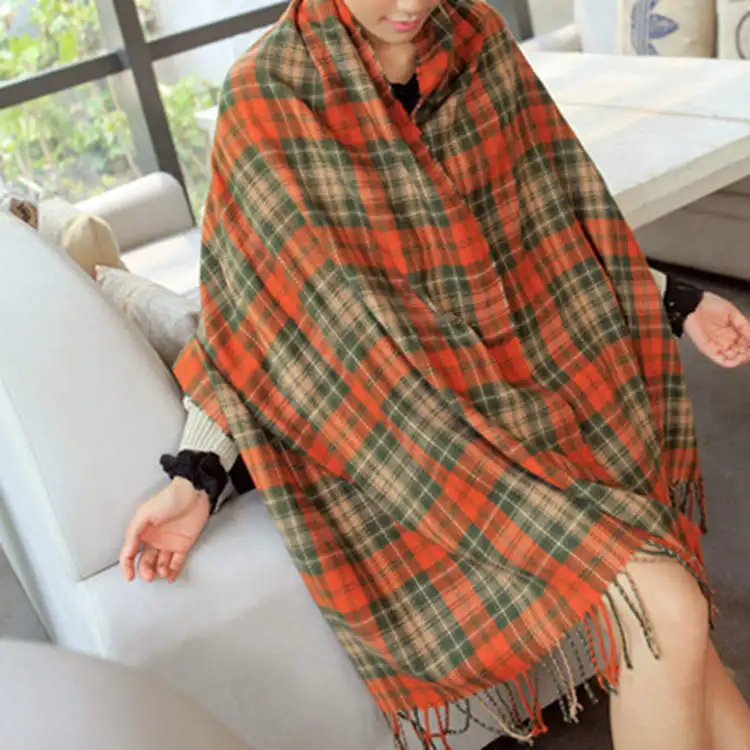 Écharpe en cachemire pour femme douce et chaude automne-hiver élégante