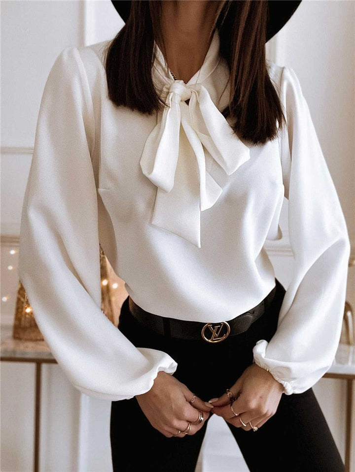 Chemisier élégant pour femmes avec nœud pour un look sophistiqué