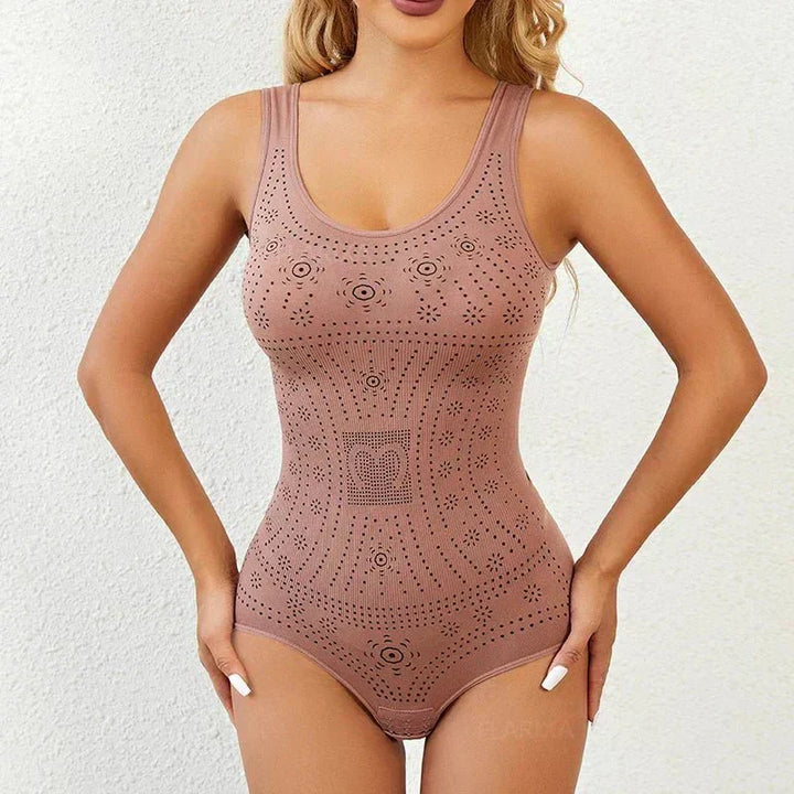 Body modellante donna effetto pancia piatta traspirante per l'estate confortevole