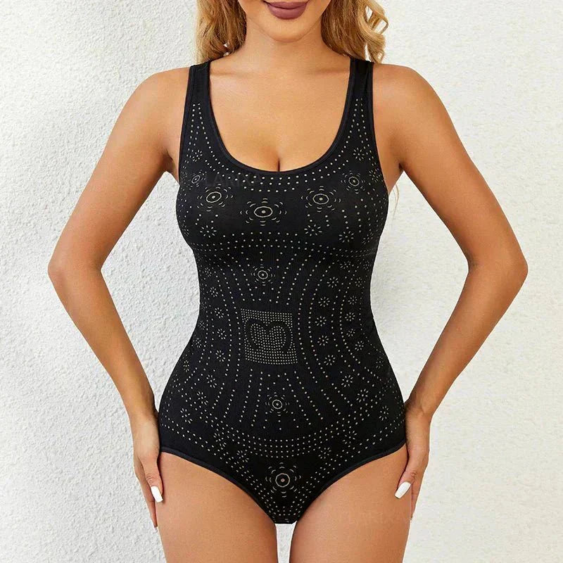 Body modellante donna effetto pancia piatta traspirante per l'estate confortevole