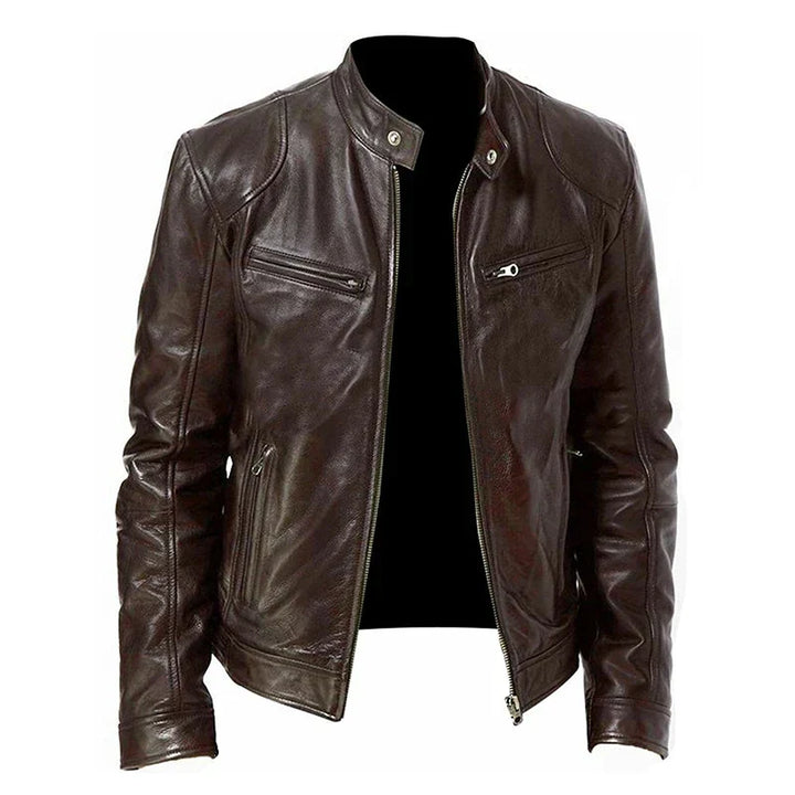 Veste de moto pour femme pour l’automne, veste de mi-saison zippée pour des looks quotidiens