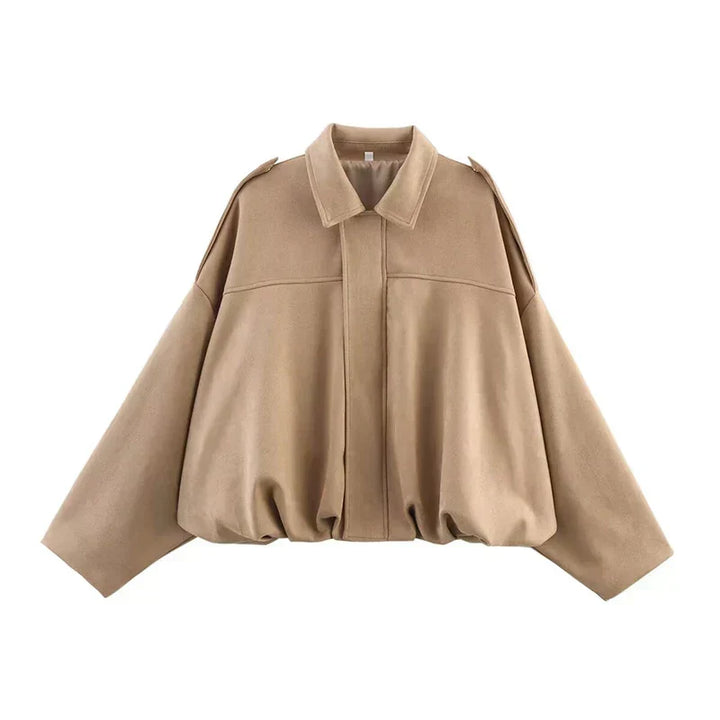 Blouson bomber femme oversize de mi-saison pour l’automne