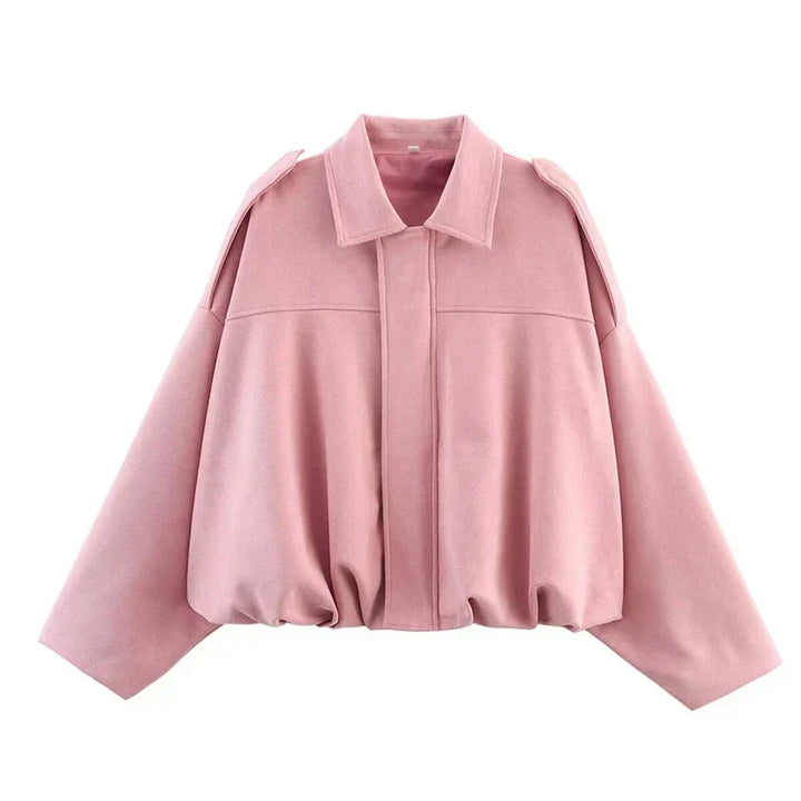 Blouson bomber femme oversize de mi-saison pour l’automne