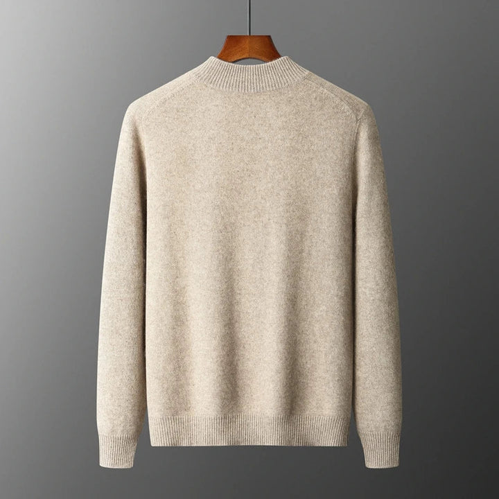 Men’s zip-up cashmere vest, autumn sweater