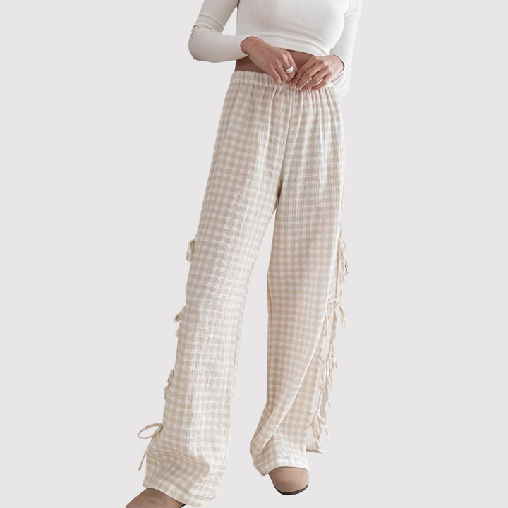 Abbie - Παντελόνι κομψό με φαρδιά μπατζάκια για γυναίκες