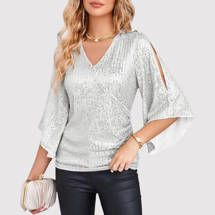 Susan - Top elegante e comodo in paillettes per donne