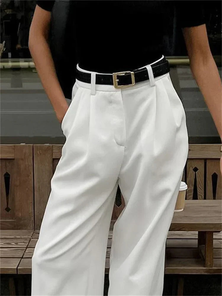 Olivia | Eleganckie białe spodnie chino na ponadczasowy look