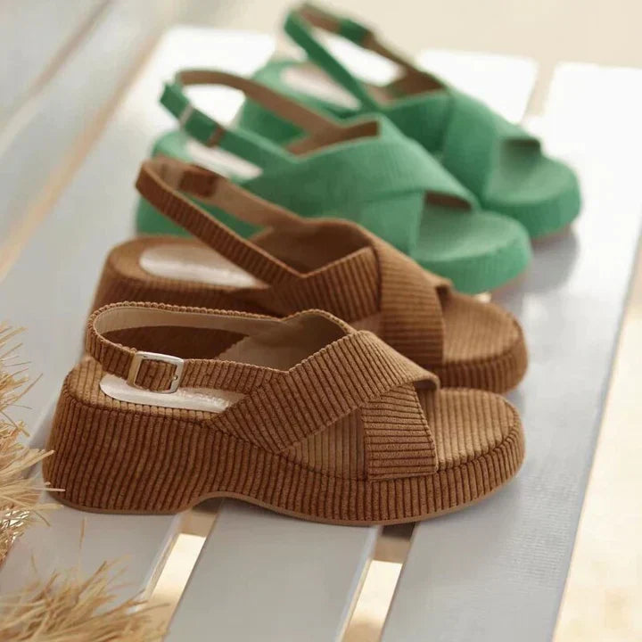 Cassie - Sandalias elegantes con plataforma para mujer