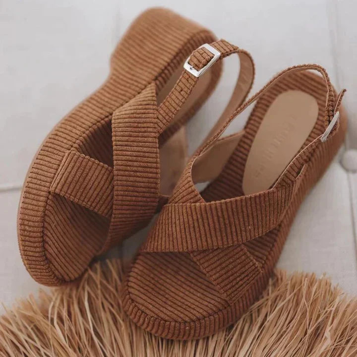 Cassie - Sandalias elegantes con plataforma para mujer
