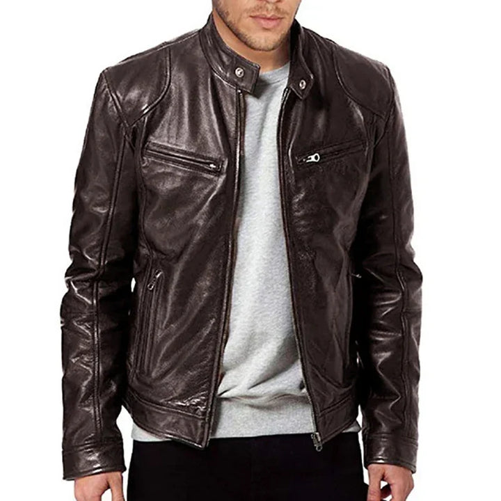 Veste de moto pour femme pour l’automne, veste de mi-saison zippée pour des looks quotidiens