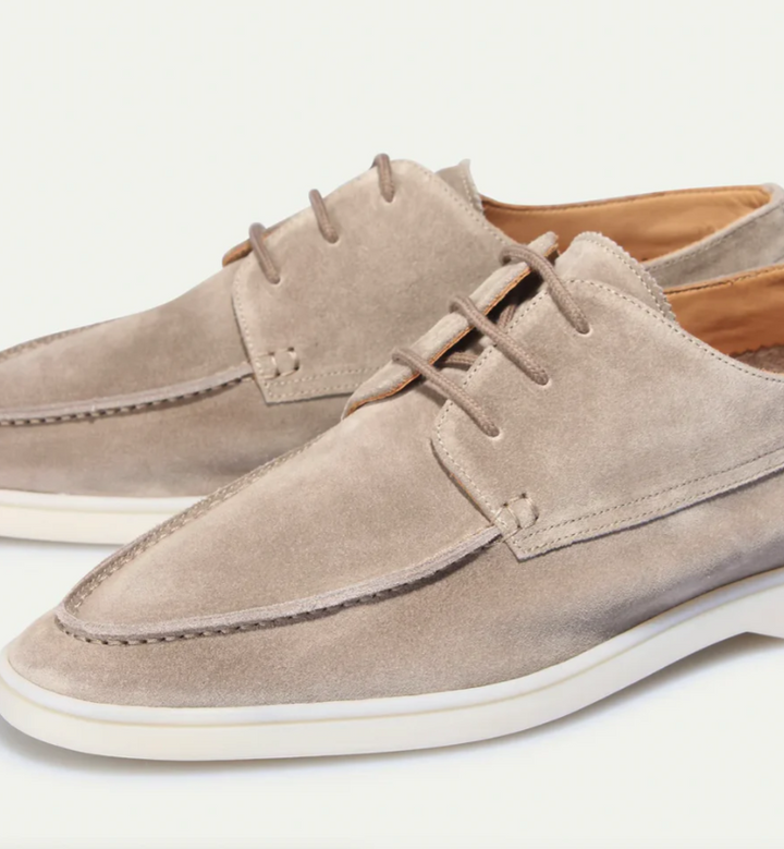 Mocassins en cuir pour homme de luxe à lacets élégants été 2026