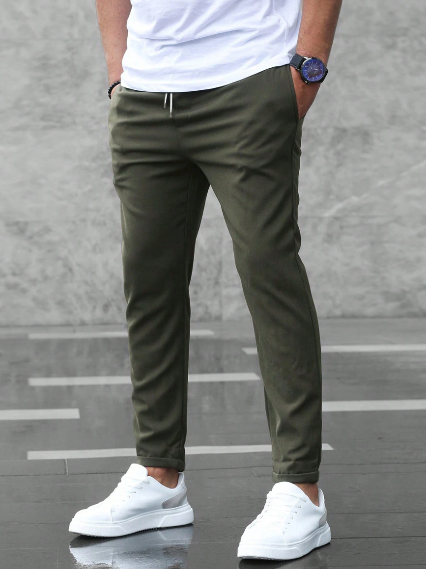 Pantalon homme en coton extensible pour l’automne