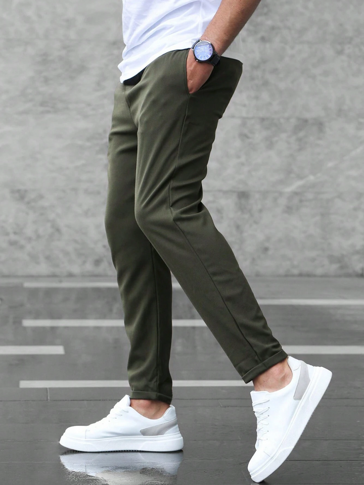 Pantalon homme en coton extensible pour l’automne