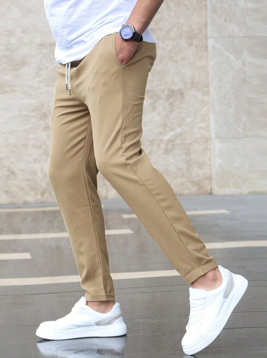 Pantalon homme en coton extensible pour l’automne