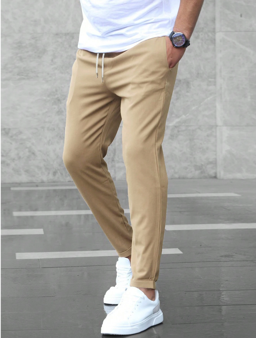 Pantalon homme en coton extensible pour l’automne