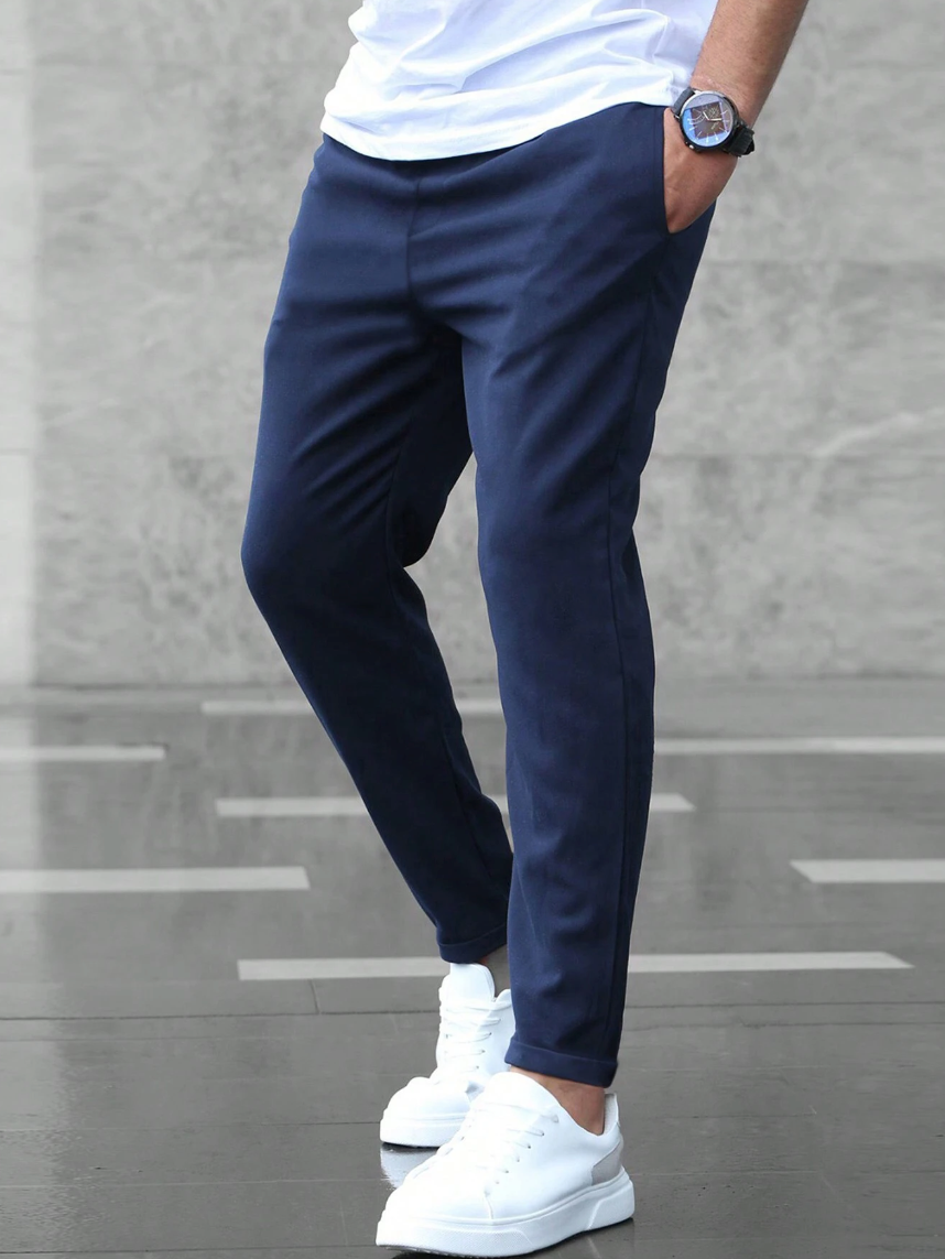 Pantalon homme en coton extensible pour l’automne