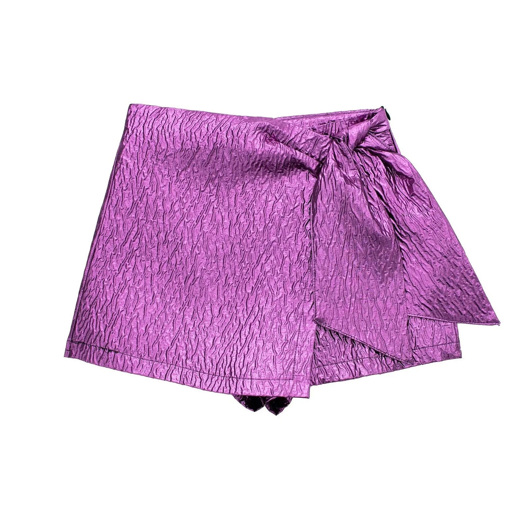 Shane - Short stylé avec nœud pour femmes
