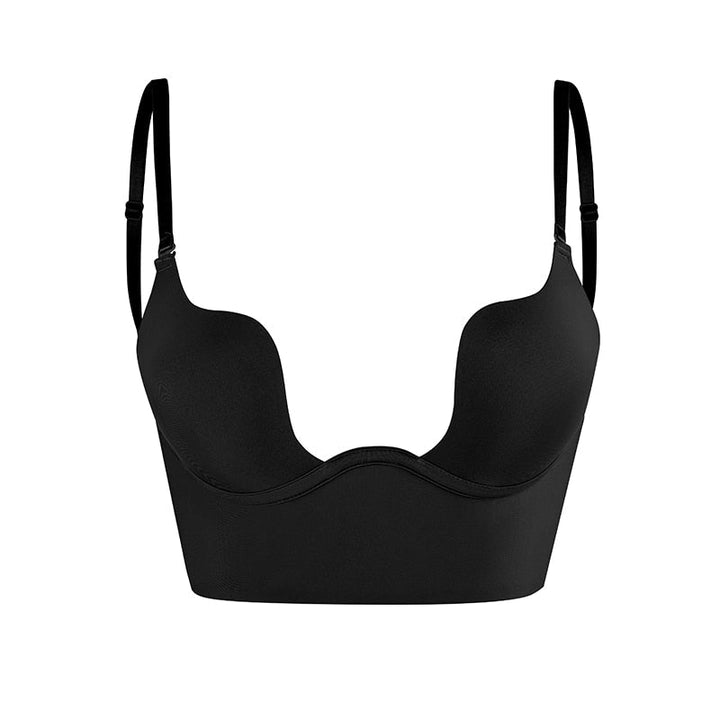 Soutien-gorge push-up sans bretelles dos-nu en coton pour l'été sans couture