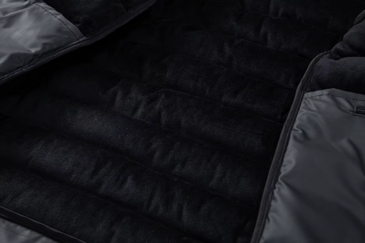 Veste hybride matelassée pour femme pour l’automne, veste de mi-saison à capuche pour les journées fraîches