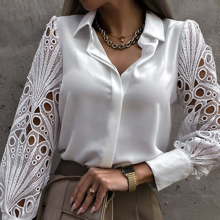 Elin - Gorgeous and Comfortable Blouse with Atmospheric Lace for Women