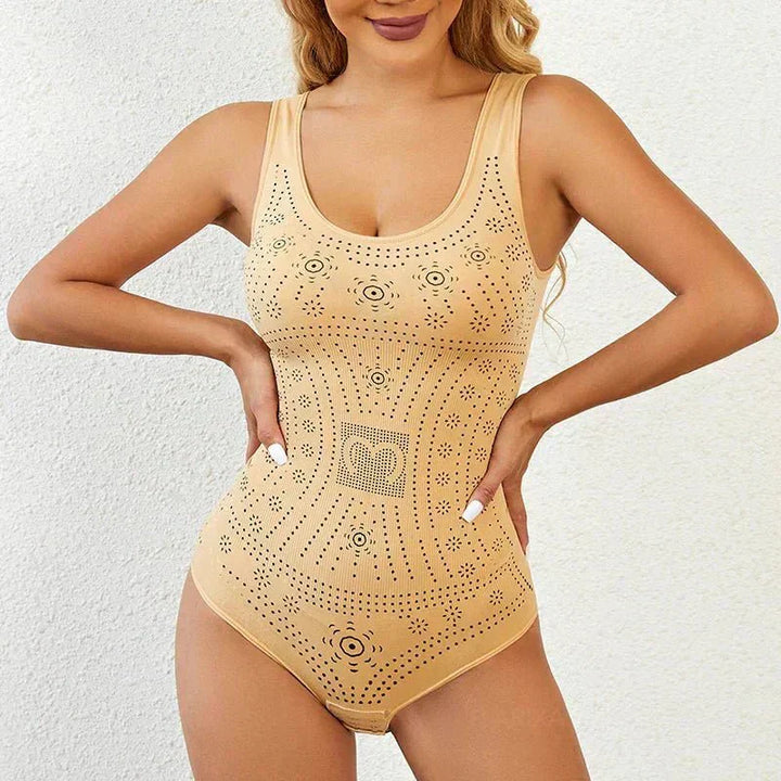 Body modellante donna effetto pancia piatta traspirante per l'estate confortevole