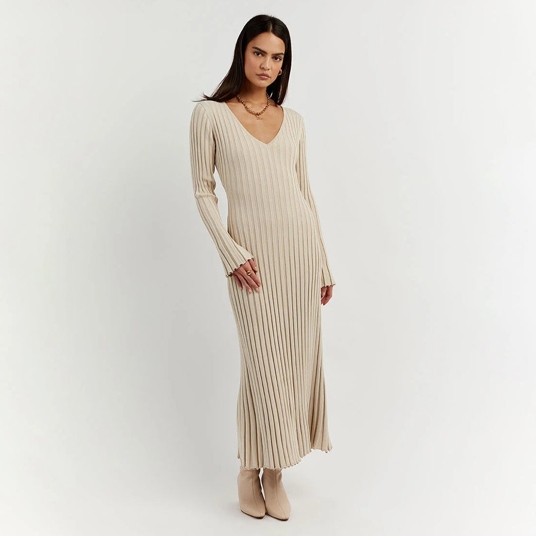 ABIGAIL - Abito lungo elegante in maglia