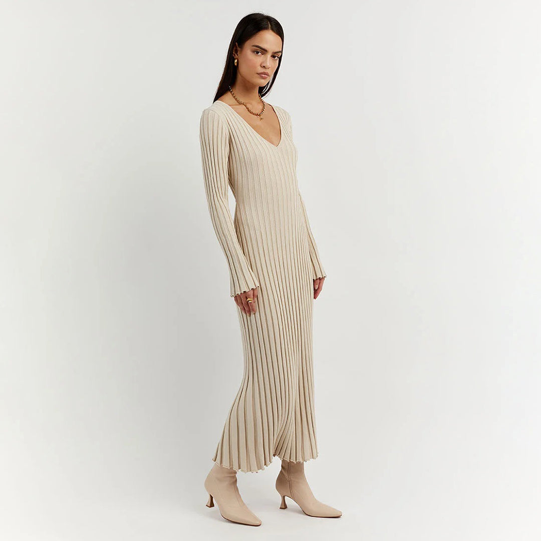 ABIGAIL - Abito lungo elegante in maglia