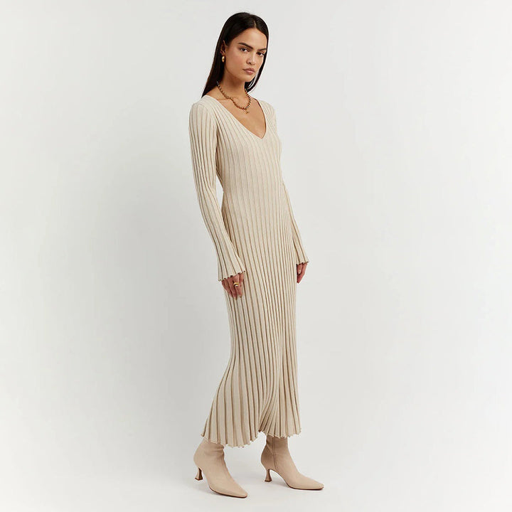 ABIGAIL - Abito lungo elegante in maglia