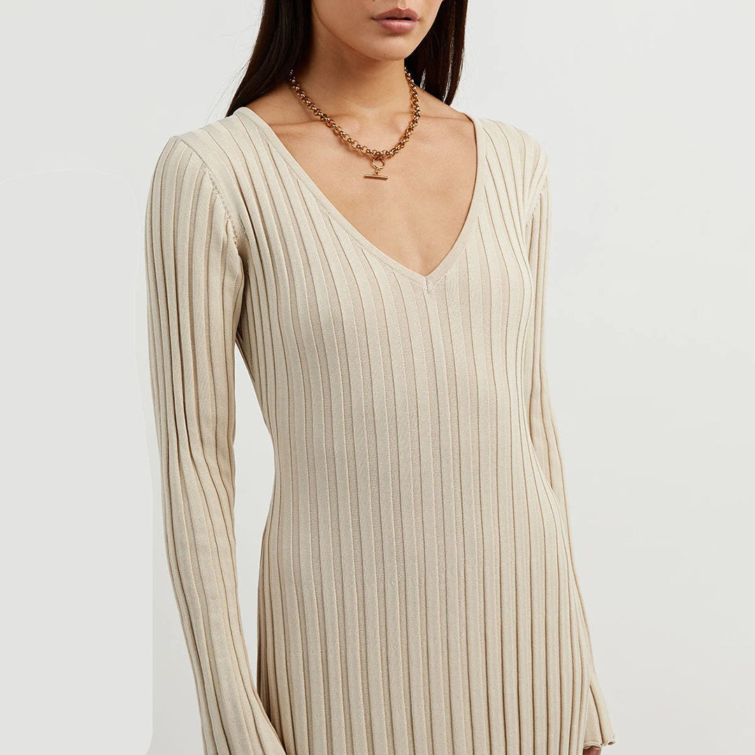 ABIGAIL - Abito lungo elegante in maglia