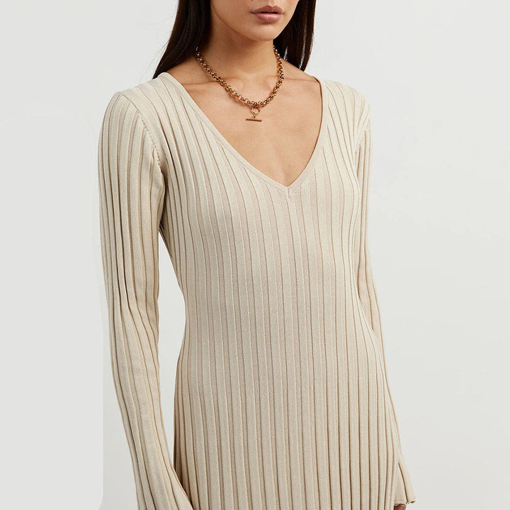 ABIGAIL - Abito lungo elegante in maglia