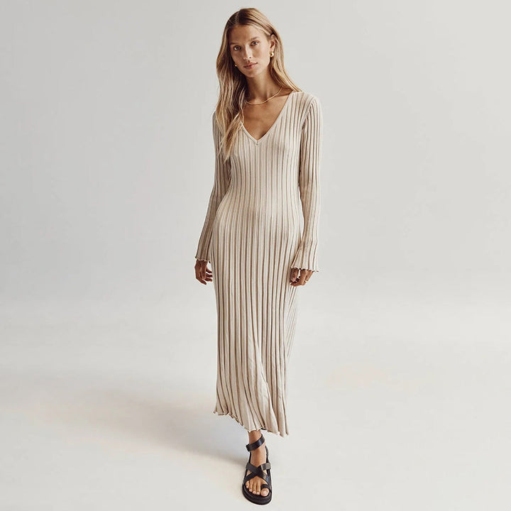 ABIGAIL - Abito lungo elegante in maglia