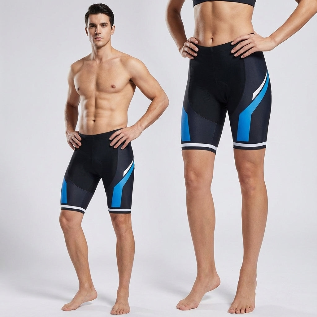 Shorts de cyclisme unisexe en lycra avec pad en gel, respirants, été 2026