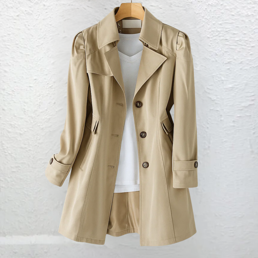 Manteau pour femme en mélange de laine pour l'automne et l'hiver