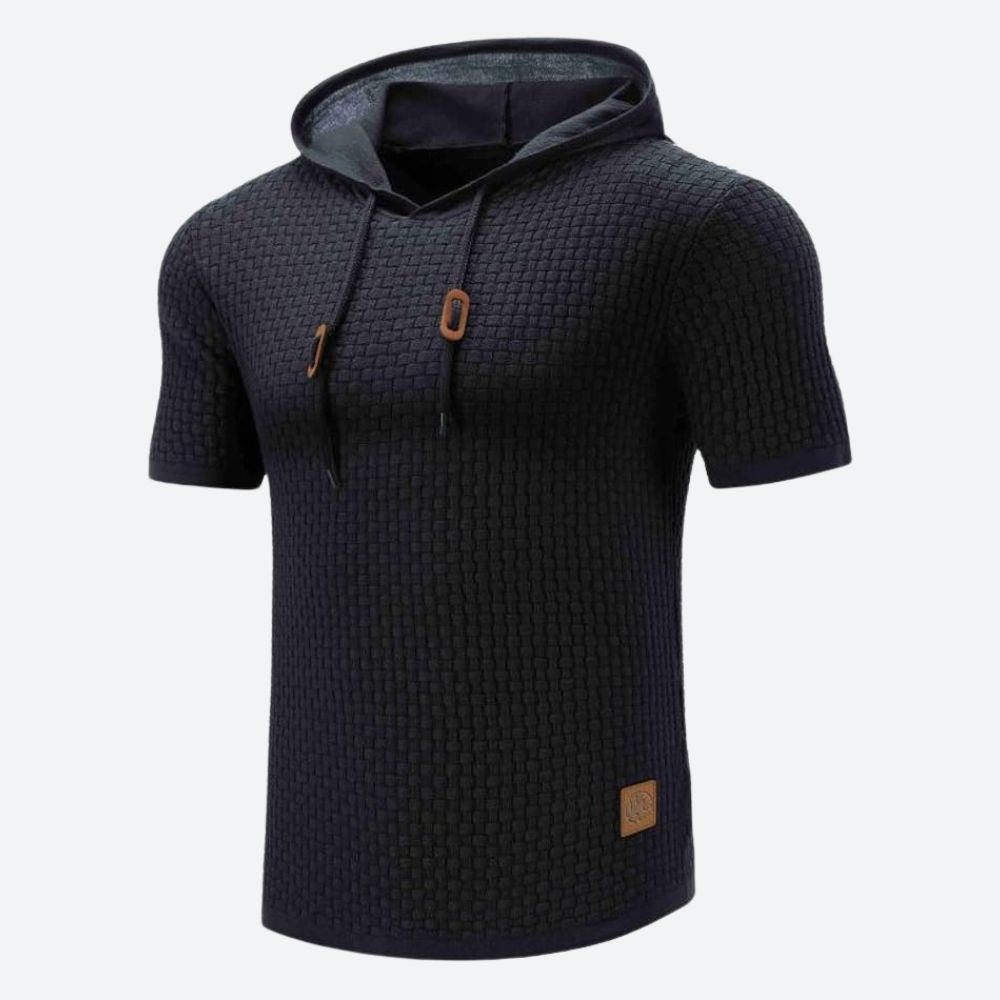 Fashionable short-sleeve shirt with hood - Victor