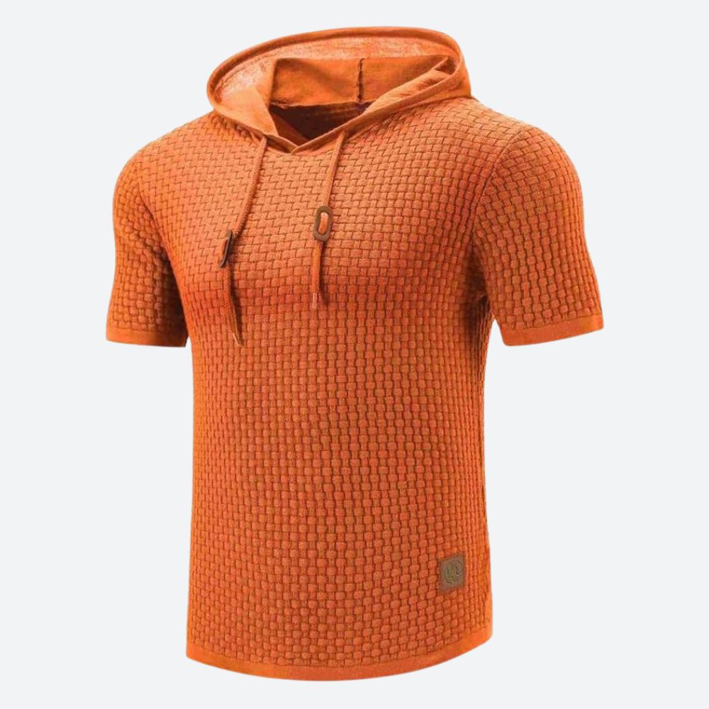 Fashionable short-sleeve shirt with hood - Victor