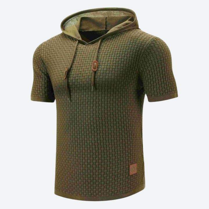 Fashionable short-sleeve shirt with hood - Victor