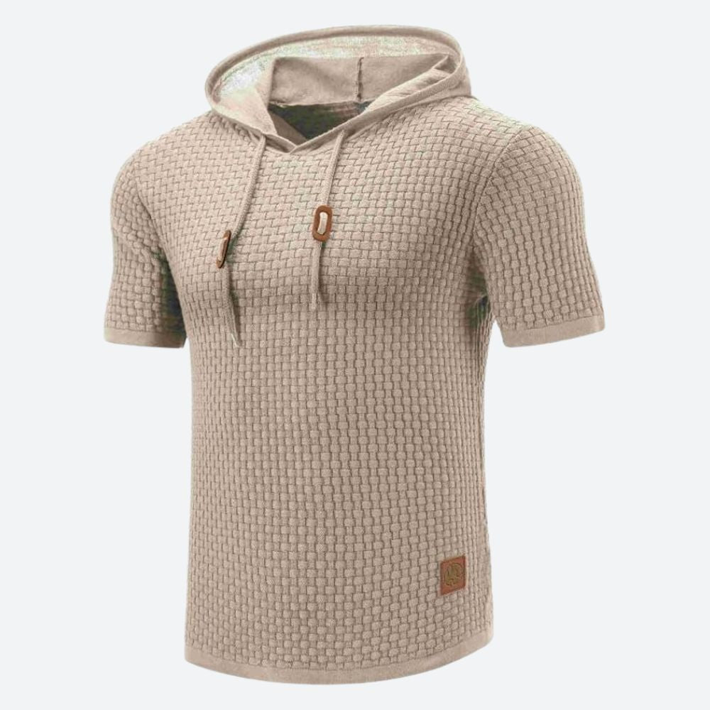 Fashionable short-sleeve shirt with hood - Victor