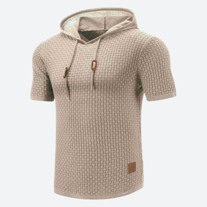 Fashionable short-sleeve shirt with hood - Victor