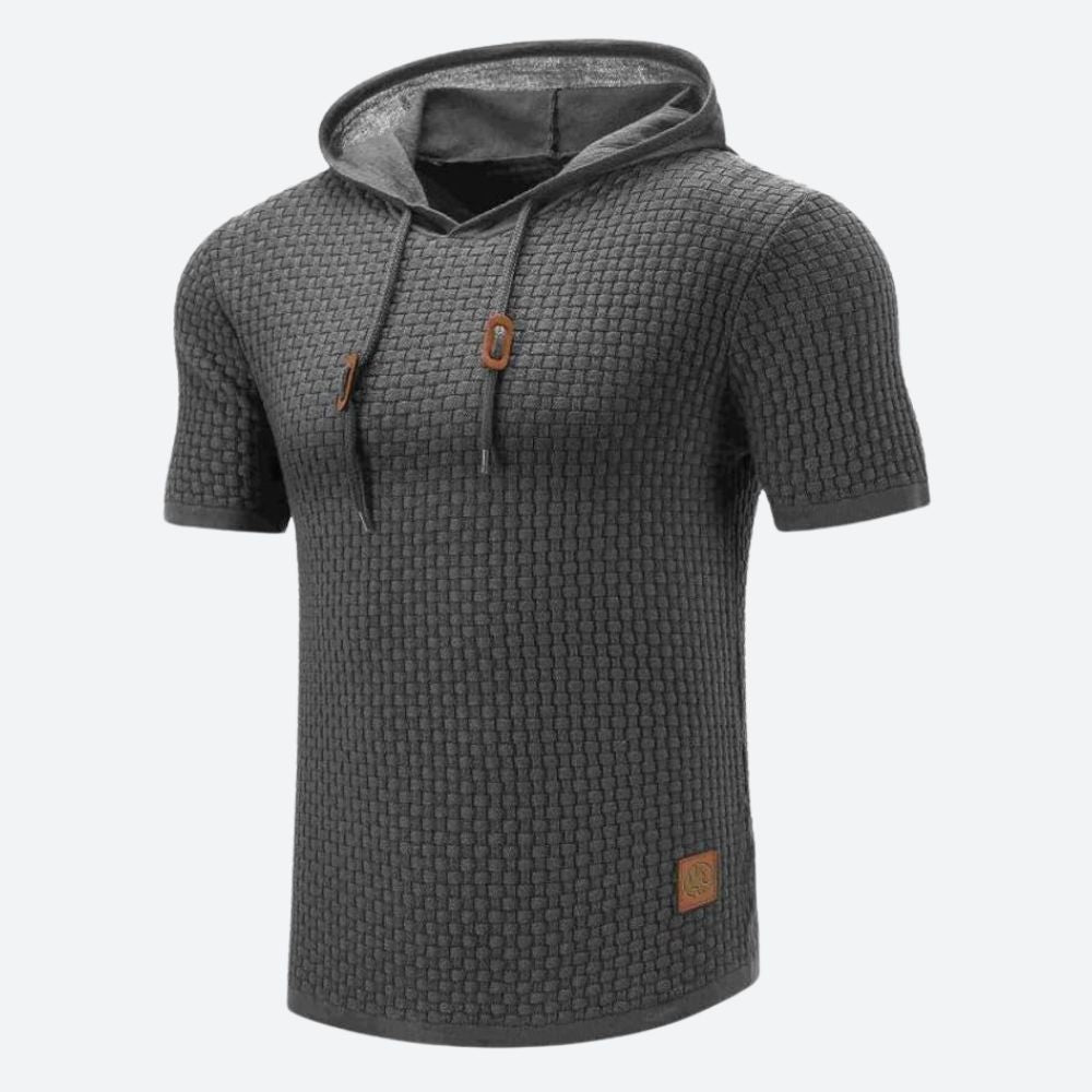 Fashionable short-sleeve shirt with hood - Victor