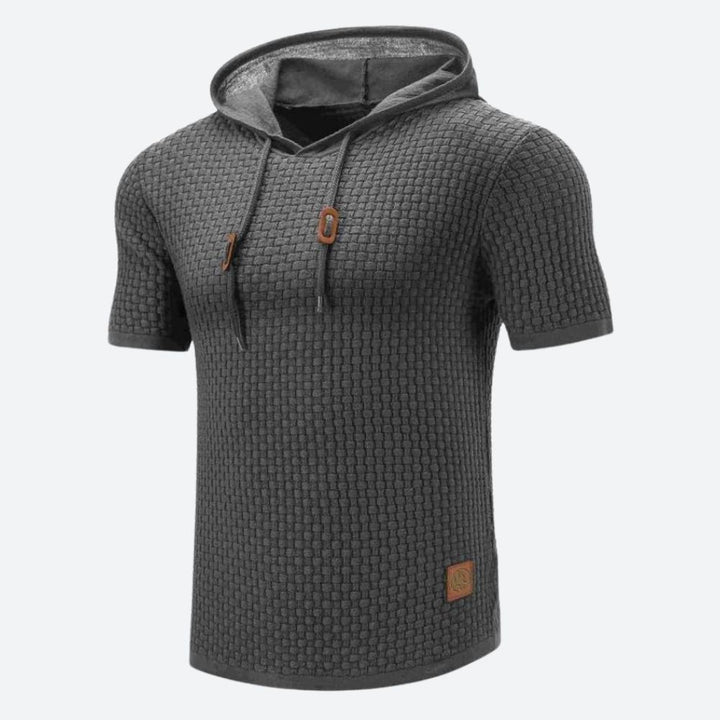 Fashionable short-sleeve shirt with hood - Victor