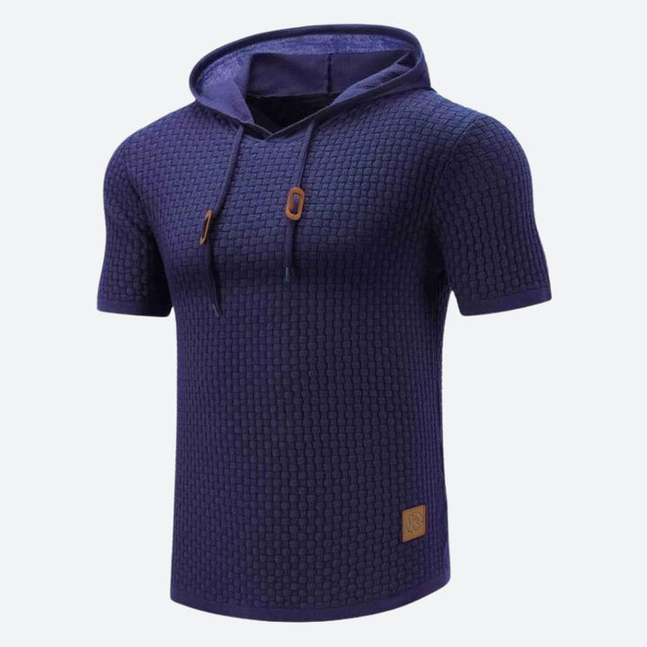 Fashionable short-sleeve shirt with hood - Victor