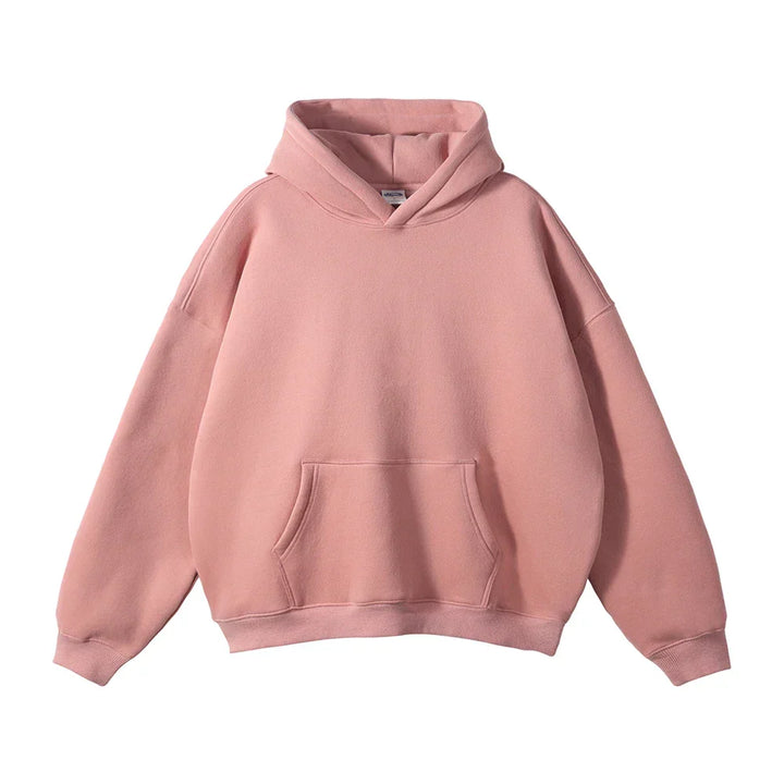 Sweat à capuche en coton pour homme coupe décontractée automne-hiver confortable