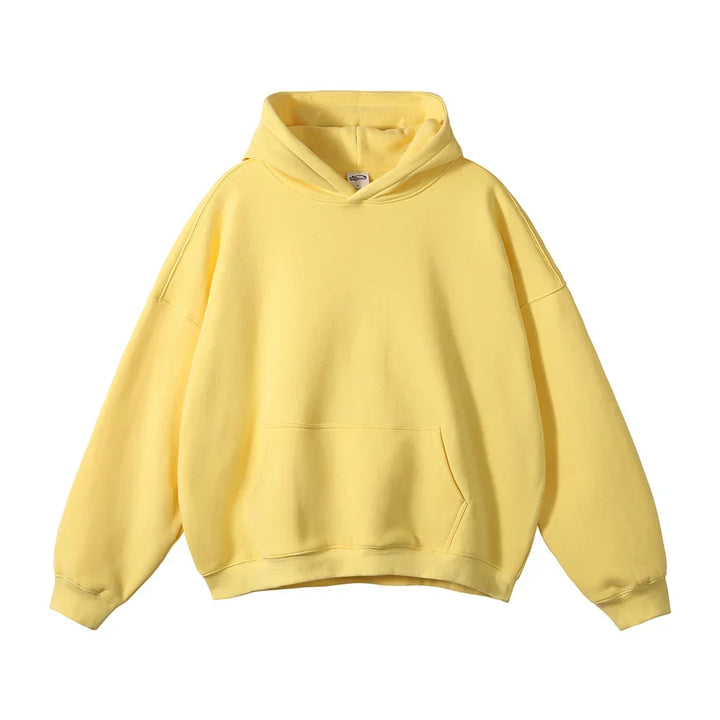 Sweat à capuche en coton pour homme coupe décontractée automne-hiver confortable