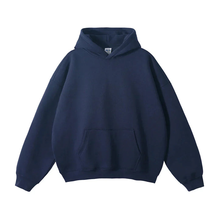 Sweat à capuche en coton pour homme coupe décontractée automne-hiver confortable