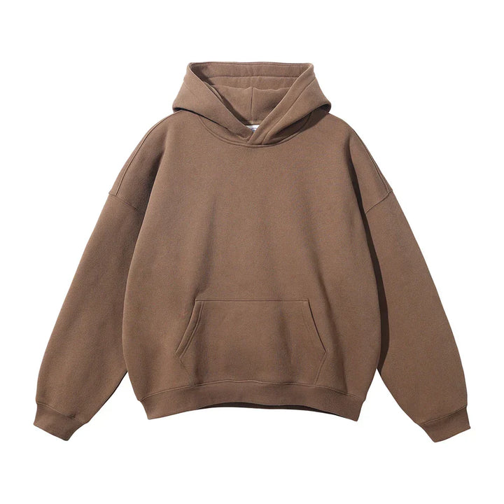 Sweat à capuche en coton pour homme coupe décontractée automne-hiver confortable