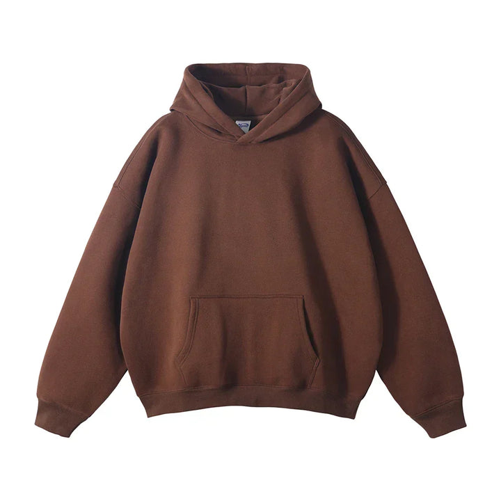 Sweat à capuche en coton pour homme coupe décontractée automne-hiver confortable